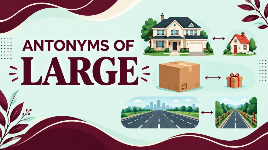 Antonyms of large