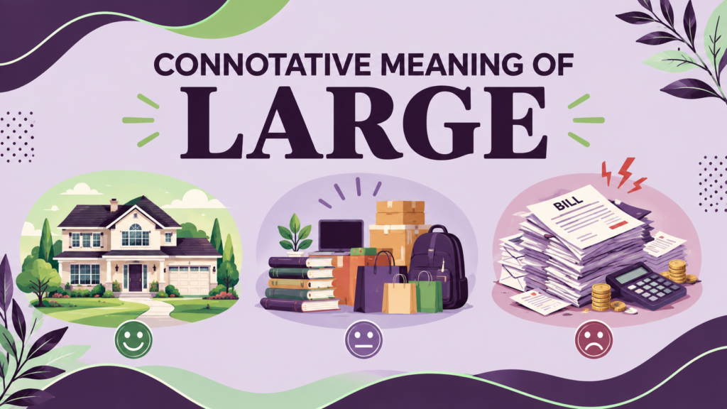 connotative meaning of large