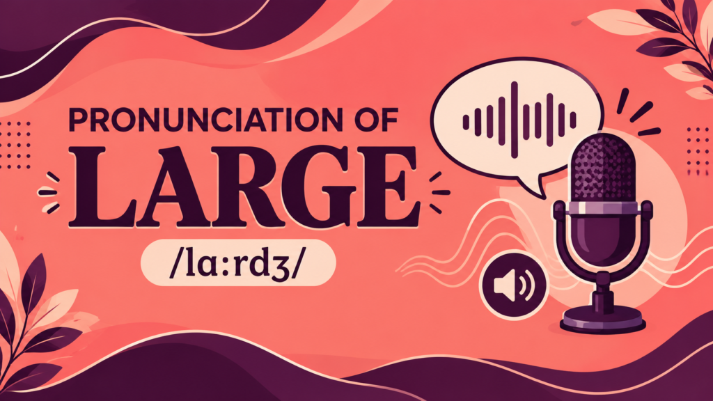 pronunciation of large