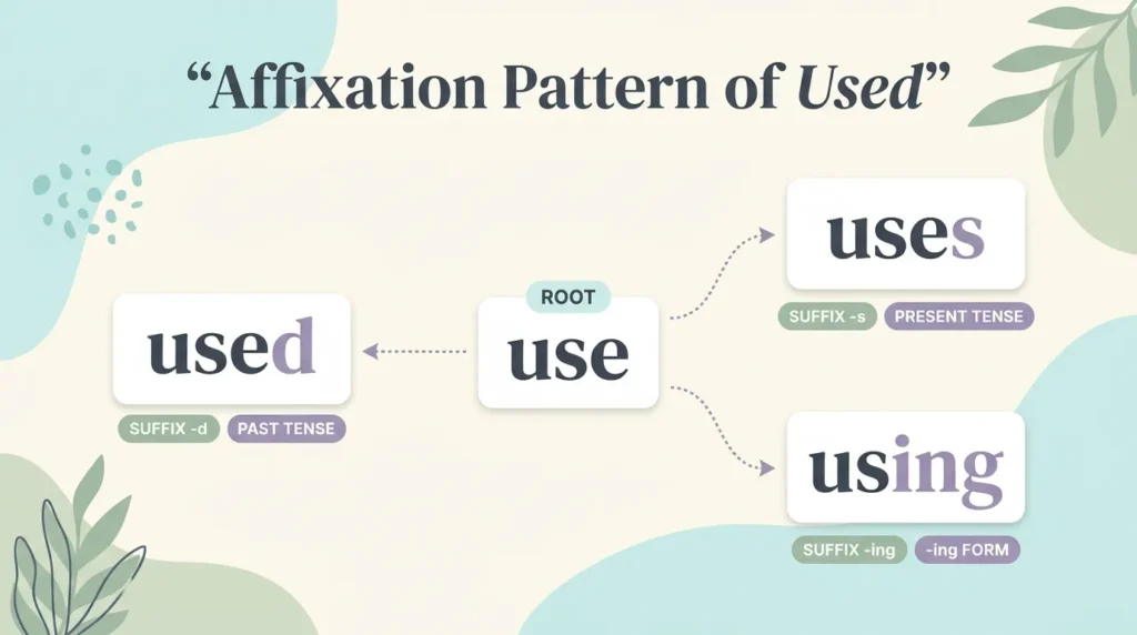 Affixation Pattern of Used