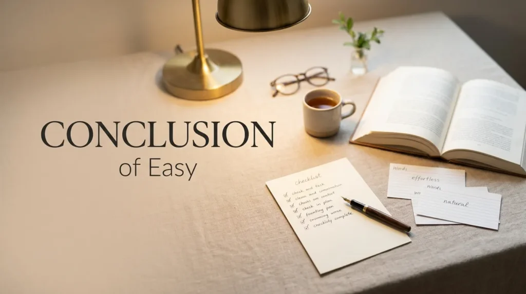 Conclusion of Easy