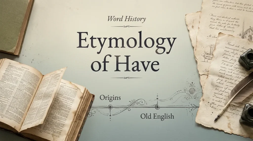 Etymology of have