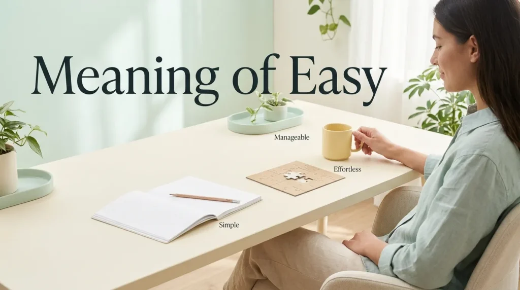 Meaning of Easy