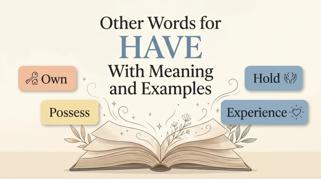 Other Words for Have With Meaning and Examples