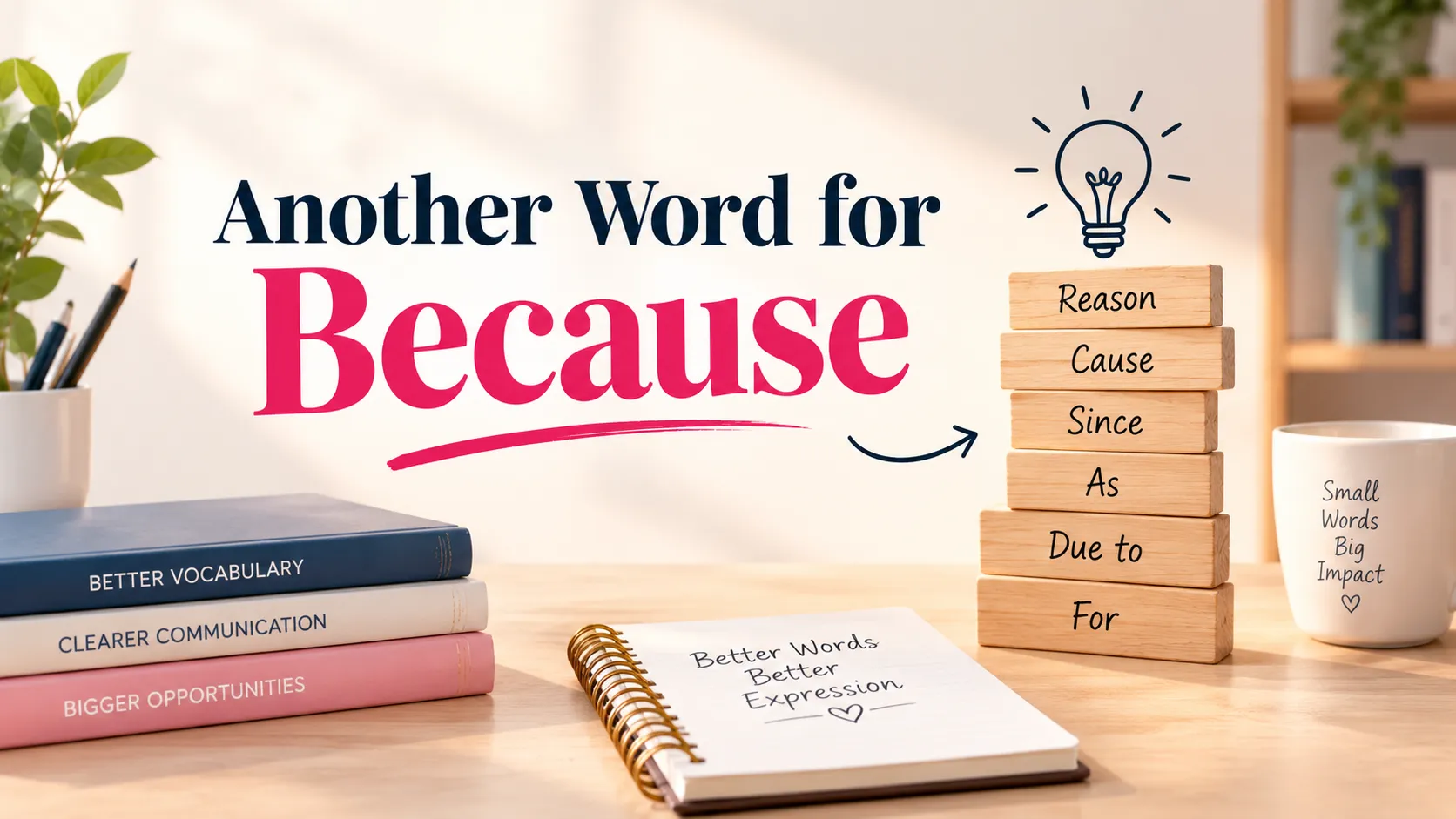 Another Word for Because