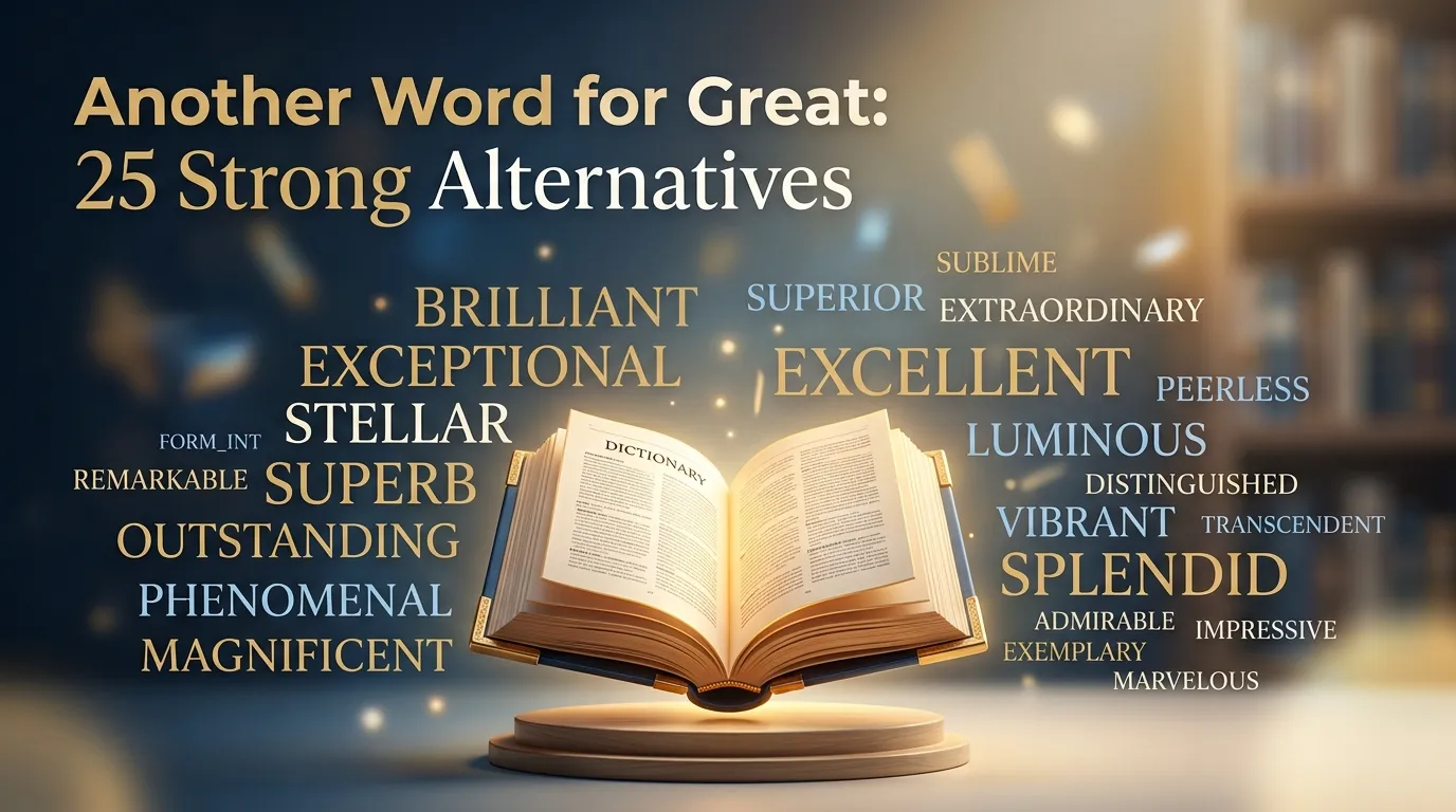 Another Word for Great