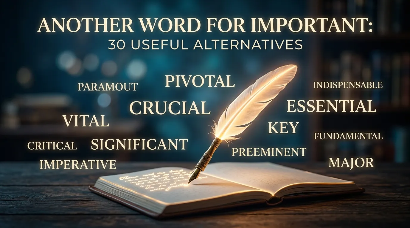 another word for important