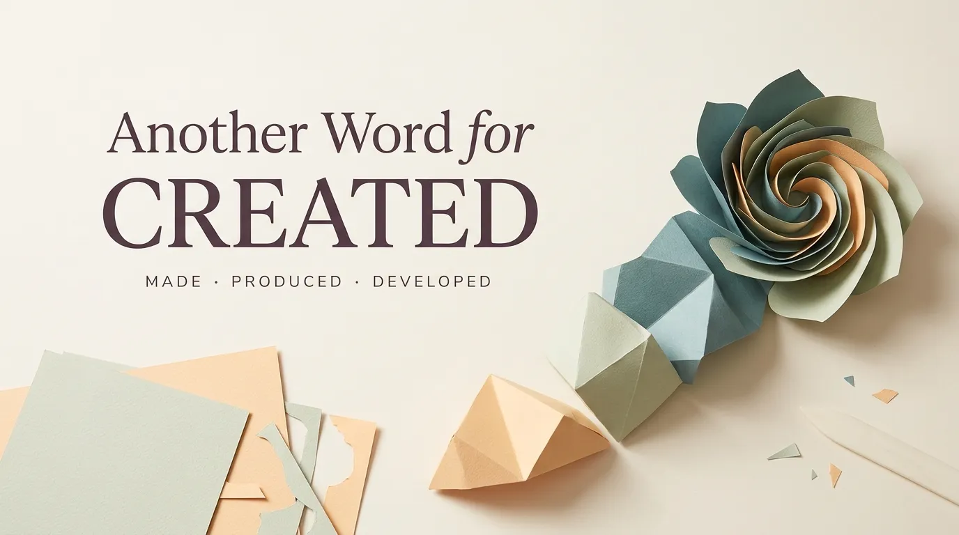 Another Word for Created