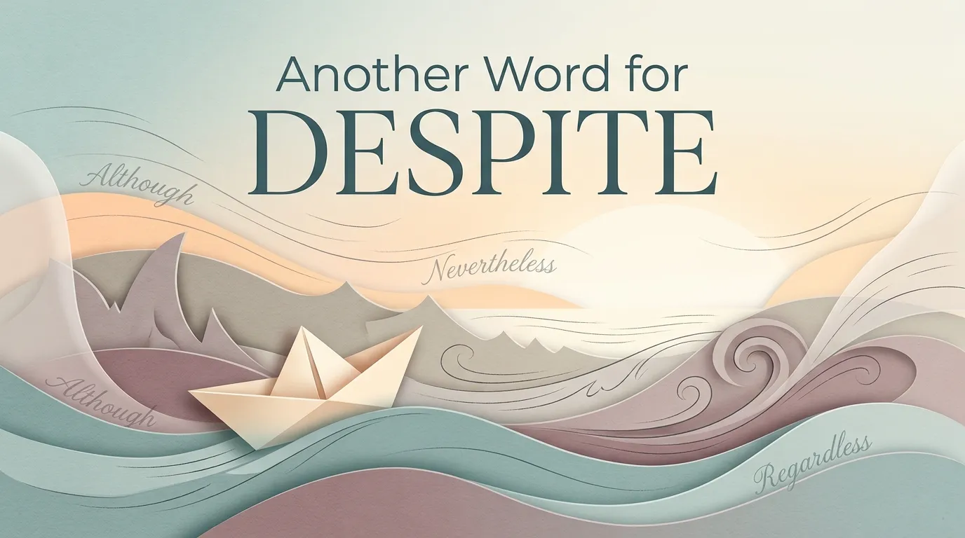 Another Word for Despite