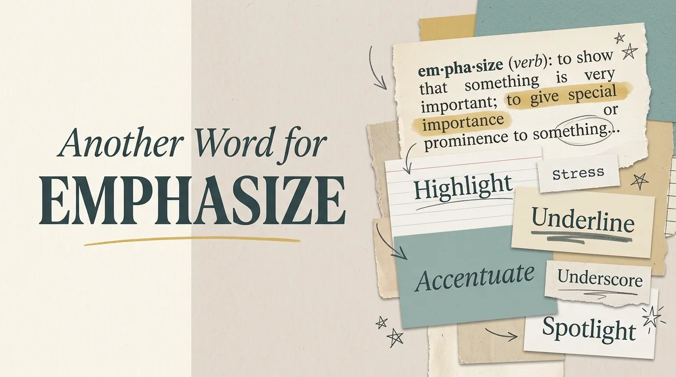 Another Word for Emphasize
