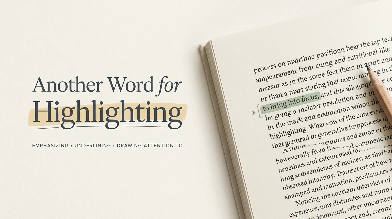 Another Word for Highlighting