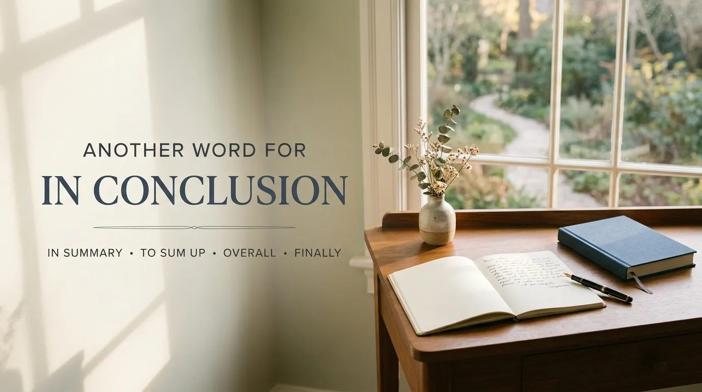 Another Word for In Conclusion