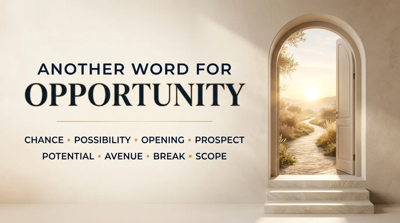 Another Word for Opportunity