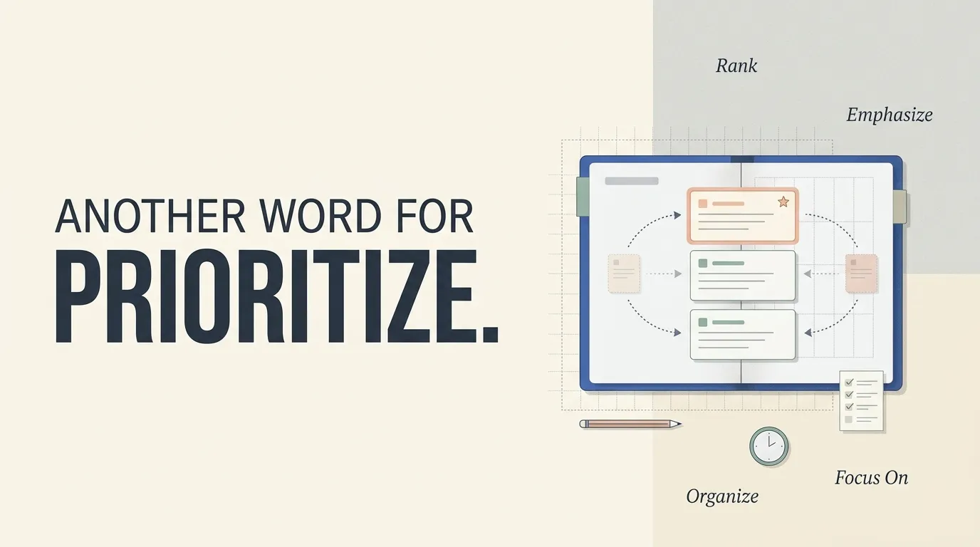 Another Word for Prioritize