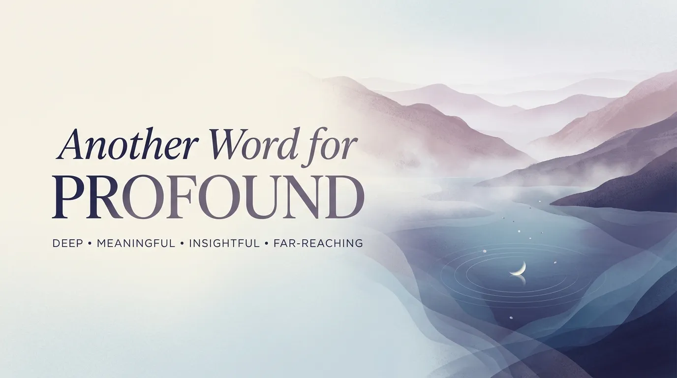 Another Word for Profound