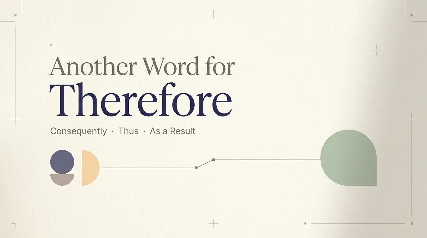 Another Word for Therefore