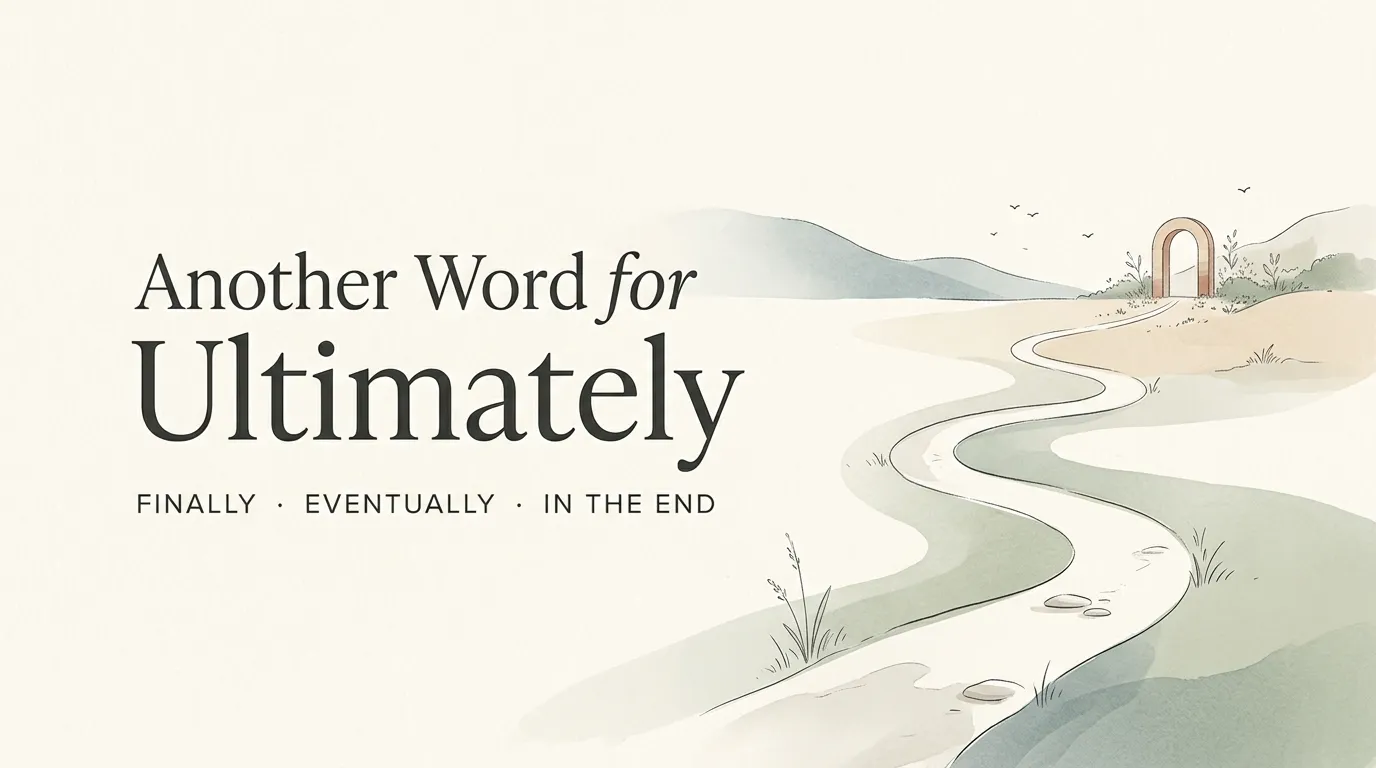 Another Word for Ultimately